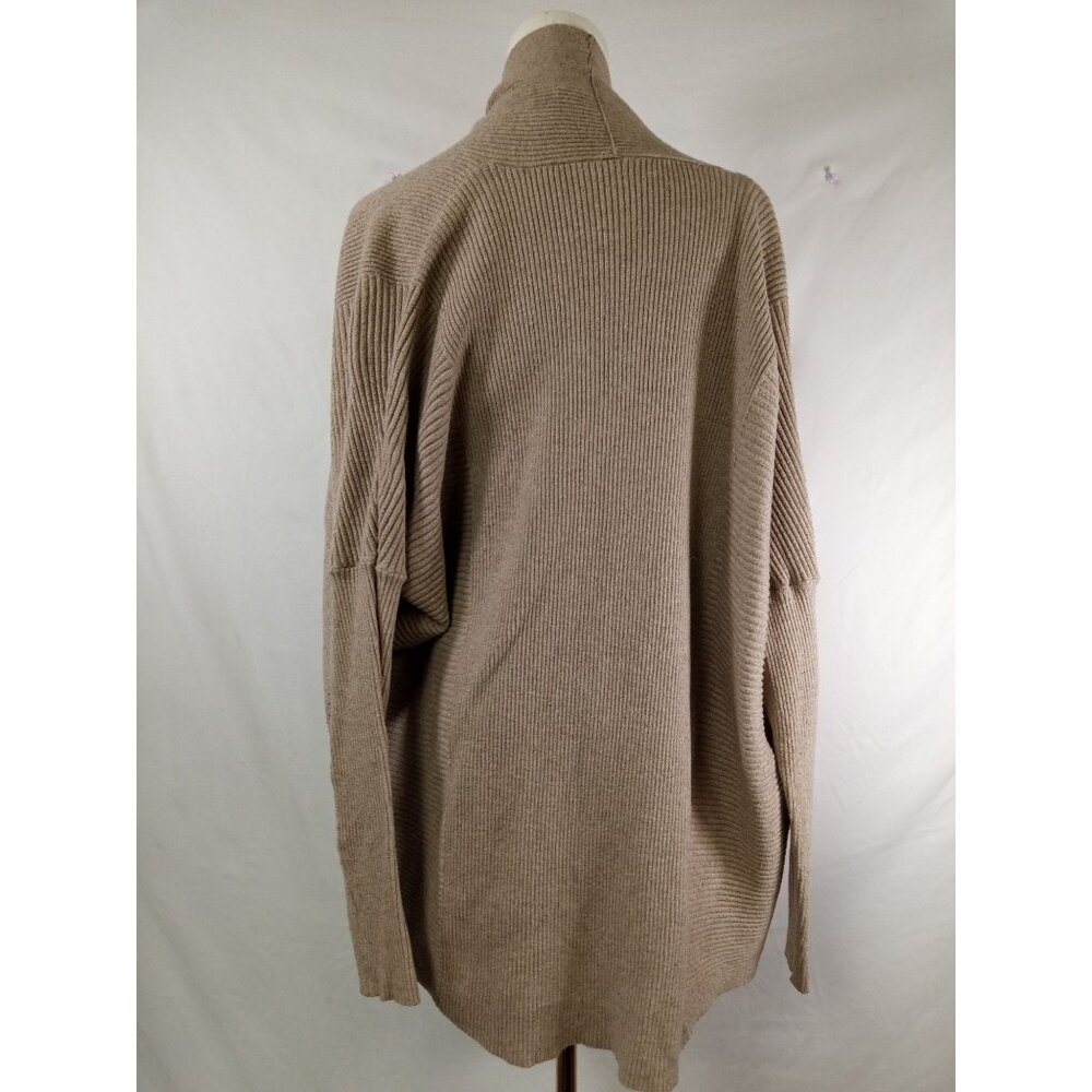 Rossi Women's Tan Knit Cardigan Duster Sweater Size Large - Picture 4 of 8